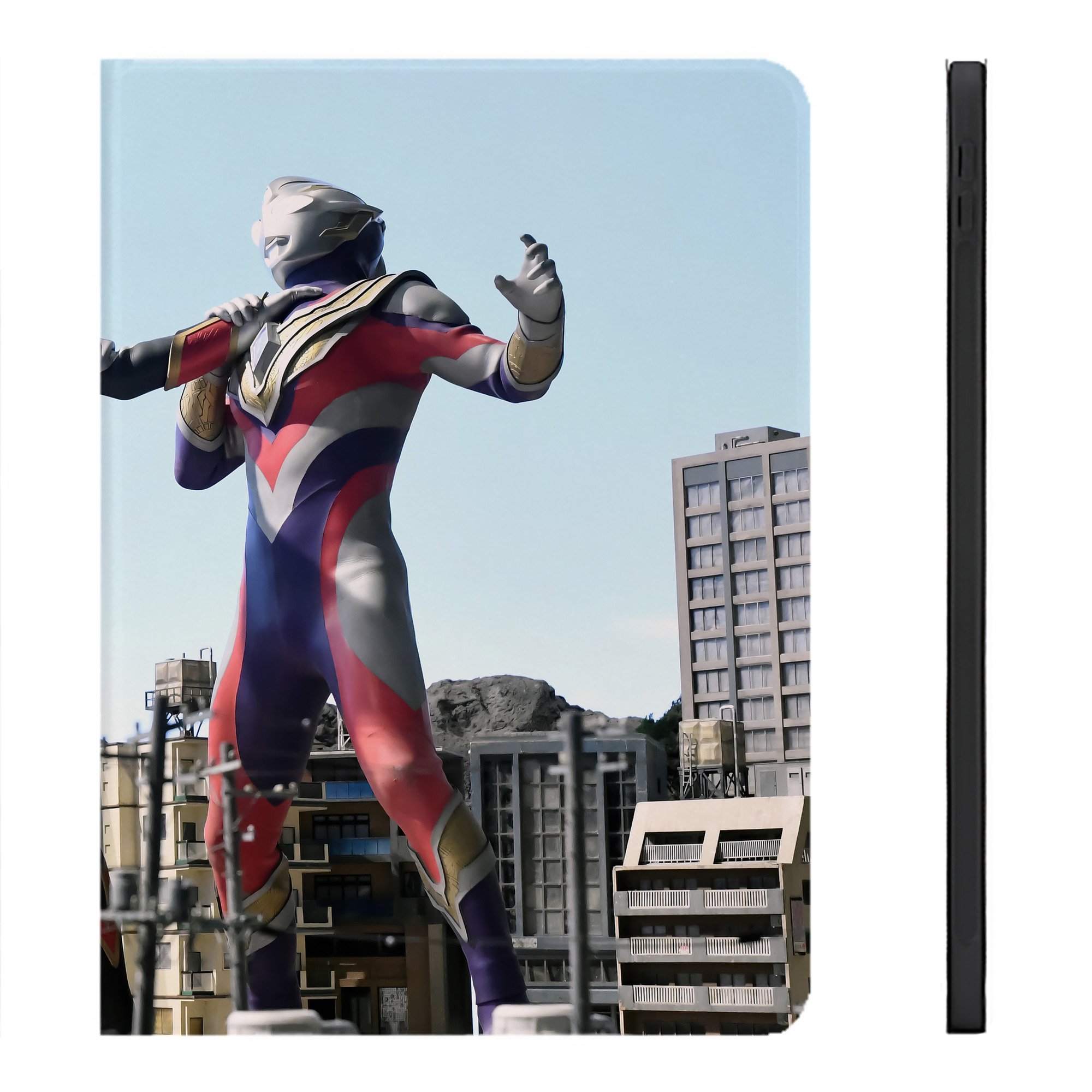 （画像用） ウルトラマン Ultraman IPadケース ペンホルダー付き ブックスタイルデザイン